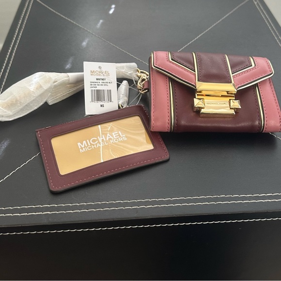 🔥🔥NWT Michael Kors Whitney Colorblock Strips Quilted (Bundle Deal) w/ wallet - Picture 14 of 14